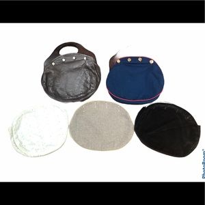 Vintage de’Lanthe wooden handle purse